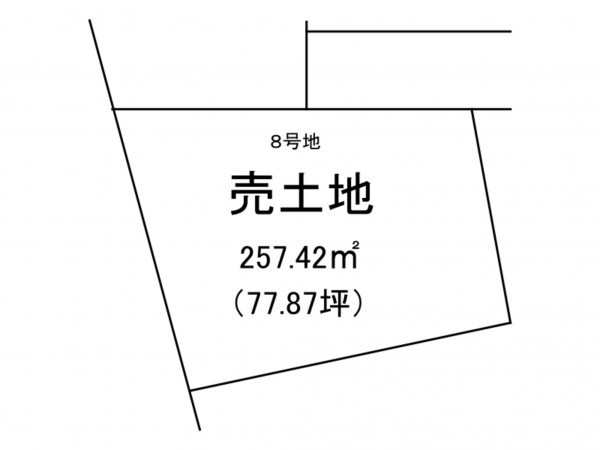 出雲市大社町修理免、土地の間取り画像です