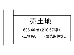 出雲市斐川町名島、土地の間取り画像です