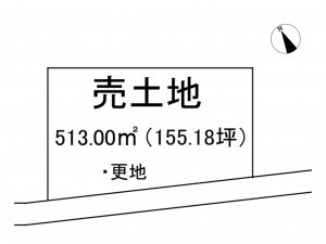 出雲市浜町、土地の間取り画像です