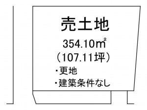 出雲市姫原町、土地の間取り画像です