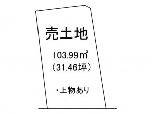 出雲市灘分町、土地の間取り画像です