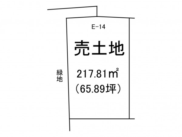 出雲市塩冶町、土地の間取り画像です