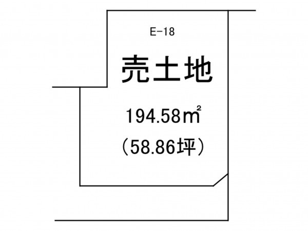 出雲市塩冶町、土地の間取り画像です