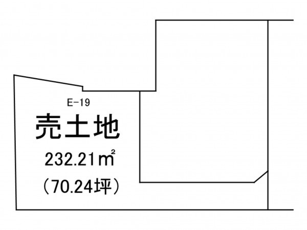 出雲市塩冶町、土地の間取り画像です