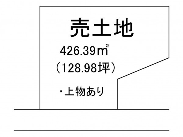 出雲市今市町北本町、土地の間取り画像です
