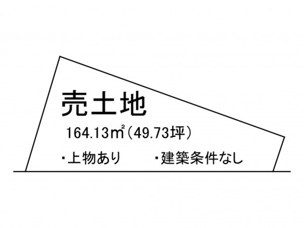 出雲市大社町修理免、土地の間取り画像です