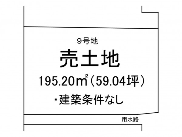 出雲市大津町、土地の間取り画像です