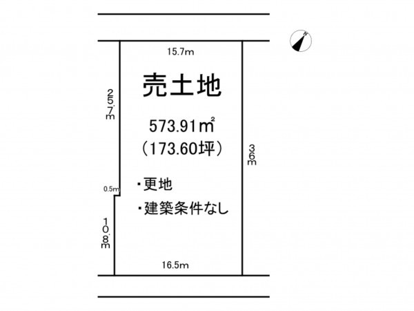 出雲市大社町鷺浦、土地の間取り画像です