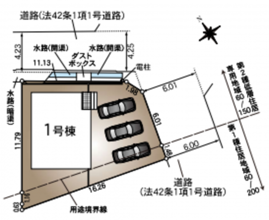 出雲市中野町、新築一戸建ての画像です