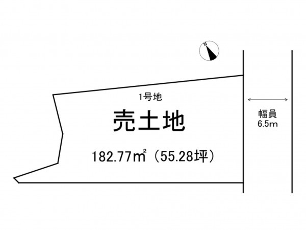 出雲市塩冶町、土地の間取り画像です