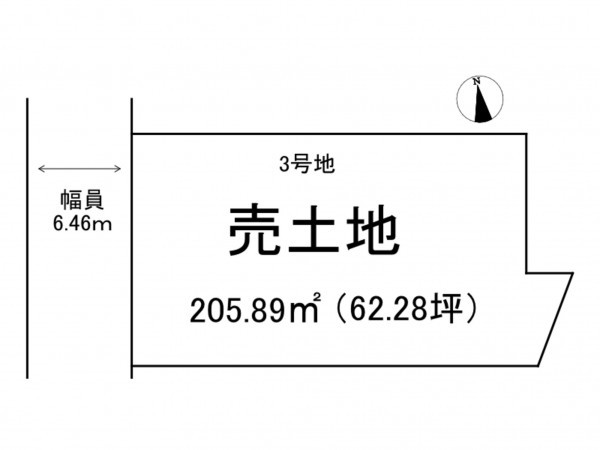 出雲市塩冶町、土地の間取り画像です