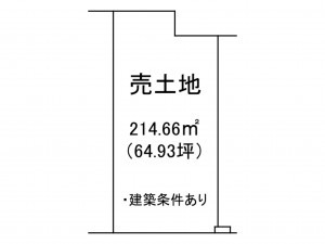出雲市塩冶有原町、土地の間取り画像です
