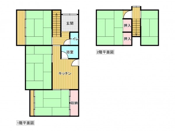 出雲市塩冶町、中古一戸建ての間取り画像です