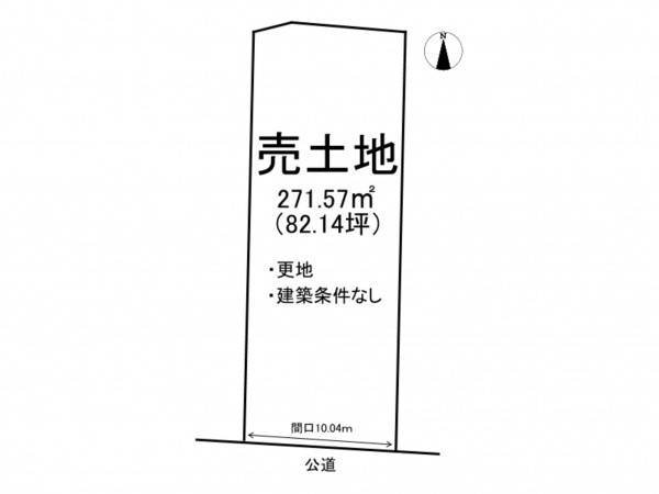 出雲市小山町、土地の間取り画像です