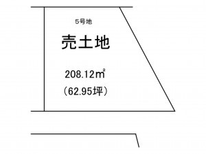 出雲市大社町修理免、土地の間取り画像です
