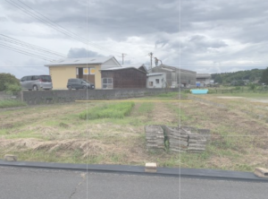 出雲市国富町、土地の画像です