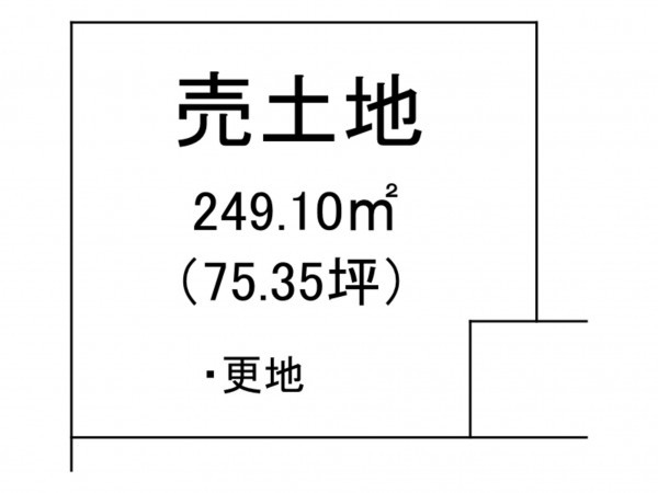 出雲市塩冶町、土地の間取り画像です