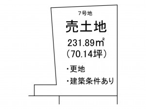 出雲市斐川町併川、土地の間取り画像です