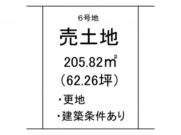 出雲市大津町、土地の間取り画像です