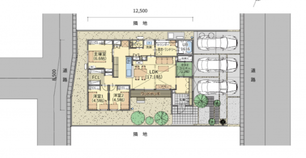 出雲市高松町、新築一戸建ての画像です