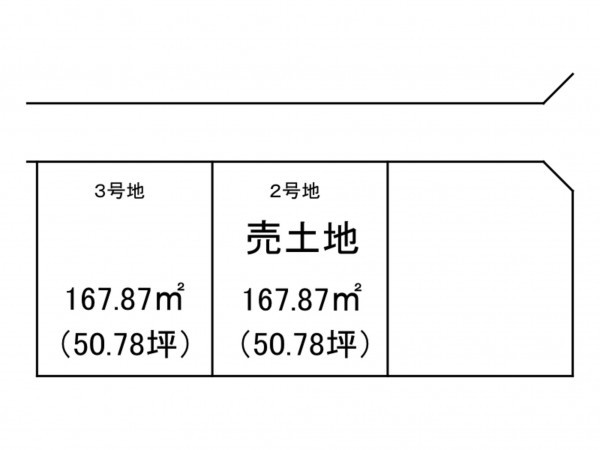 出雲市斐川町上庄原、土地の間取り画像です