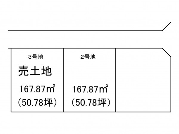 出雲市斐川町上庄原、土地の間取り画像です