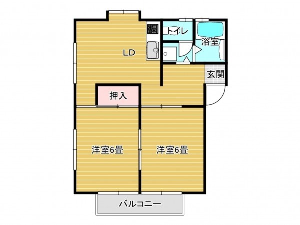 出雲市稲岡町、収益物件/アパートの間取り画像です