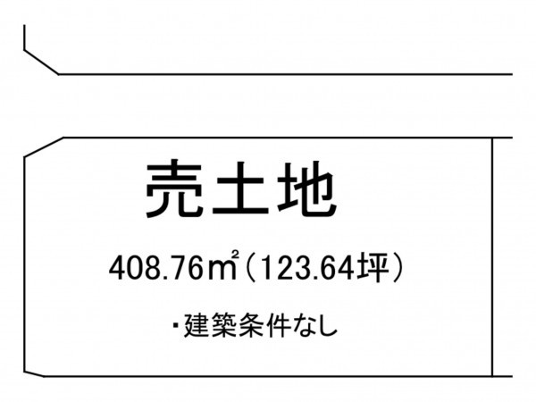 出雲市荻杼町、土地の間取り画像です