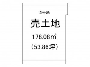 出雲市小山町、土地の間取り画像です