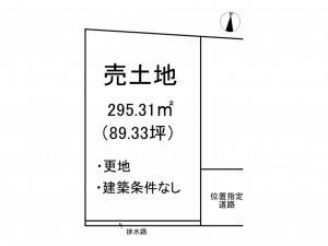 出雲市稲岡町、土地の間取り画像です