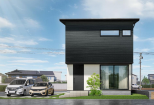 出雲市小山町、新築一戸建ての外観画像です