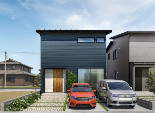 出雲市小山町、新築一戸建ての外観画像です