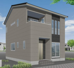 出雲市塩冶町、新築一戸建ての外観画像です