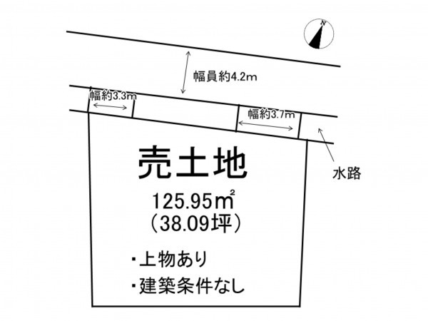 出雲市今市町北本町、土地の間取り画像です