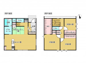 出雲市小山町、新築一戸建ての間取り画像です