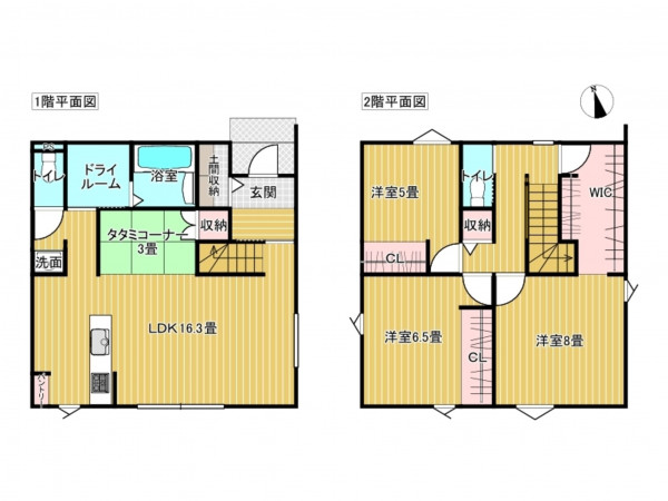 出雲市小山町、新築一戸建ての間取り画像です