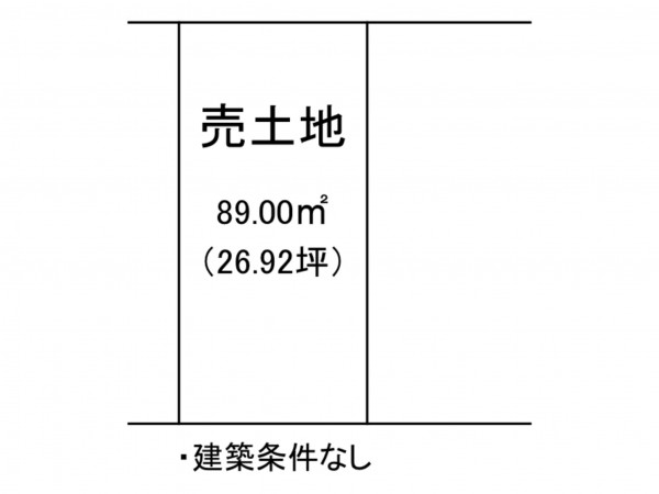 出雲市小山町、土地の間取り画像です