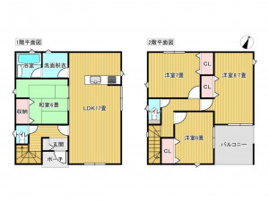 出雲市塩冶有原町、新築一戸建ての間取り画像です