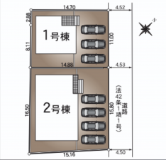 出雲市斐川町神氷、新築一戸建ての画像です