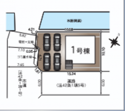 出雲市渡橋町、新築一戸建ての画像です