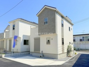 草加市清門、新築一戸建ての外観画像です