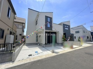 草加市旭町、新築一戸建ての外観画像です