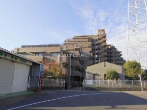 草加市手代、マンションの外観画像です