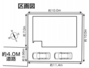 越谷市大字大泊、新築一戸建ての画像です