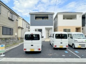 草加市八幡町、新築一戸建ての外観画像です