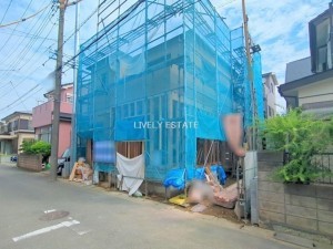 越谷市大字大里、新築一戸建ての外観画像です