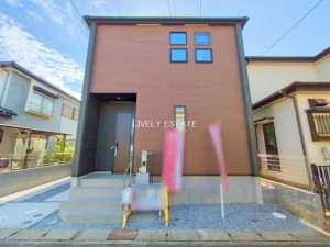 草加市遊馬町、新築一戸建ての外観画像です