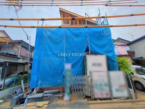 越谷市赤山町、新築一戸建ての外観画像です