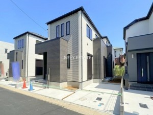 草加市吉町、新築一戸建ての外観画像です