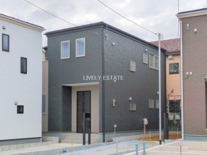 草加市遊馬町、新築一戸建ての外観画像です